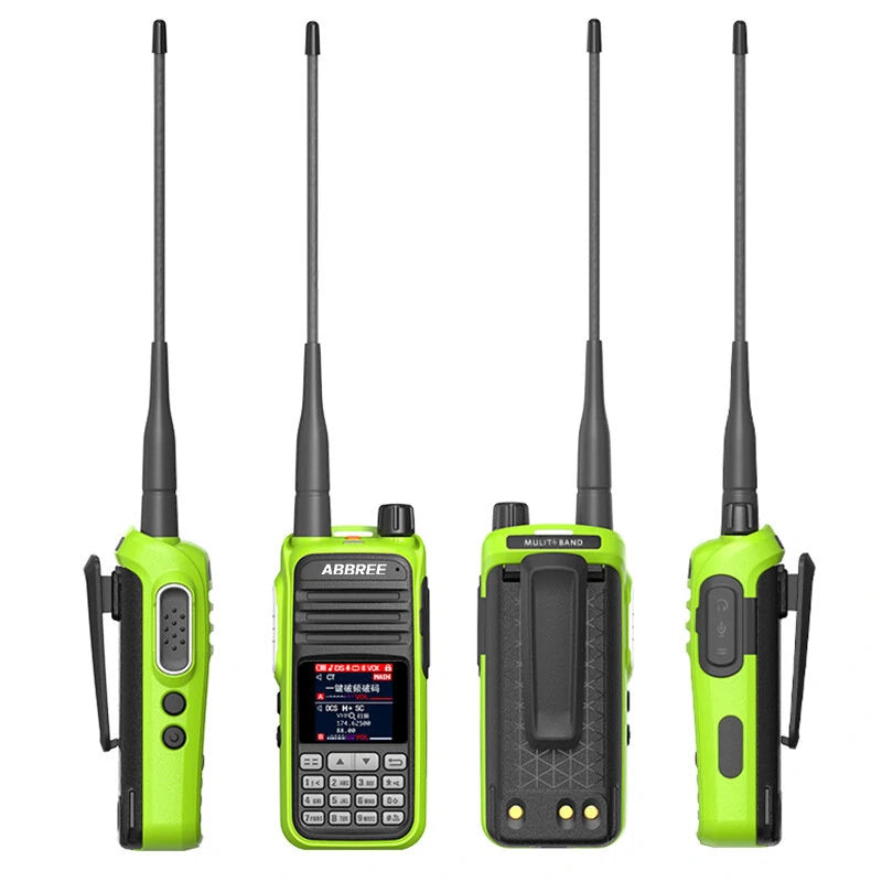 ABBREE AR-730 High-Power Walkie Talkie, EU Plug, 136-520MHz, 256 Channels, HD Display, NOAA Handheld Two-Way Radio