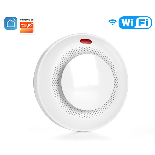 Smart WiFi Smoke Detector - Tuya Wireless Home Fire Alarm with Sound, Light & APP Control