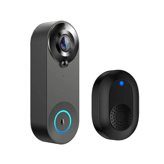 Tuya Smart Video Doorbell Camera 1080P WiFi Intercom with Night Vision & Two-Way Audio, 4400mAh Battery