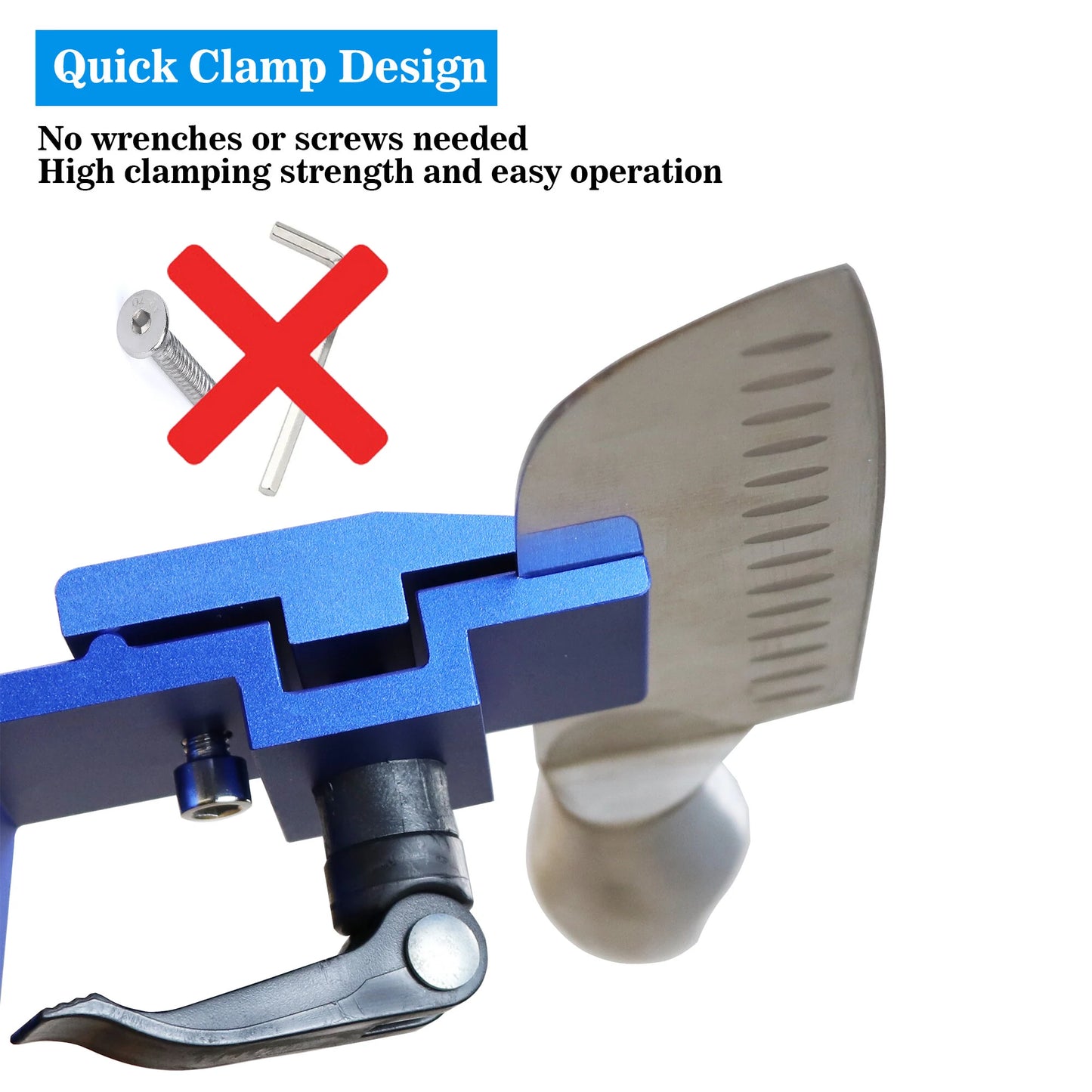 Angle-Adjustable Knife Sharpener System with Whetstones