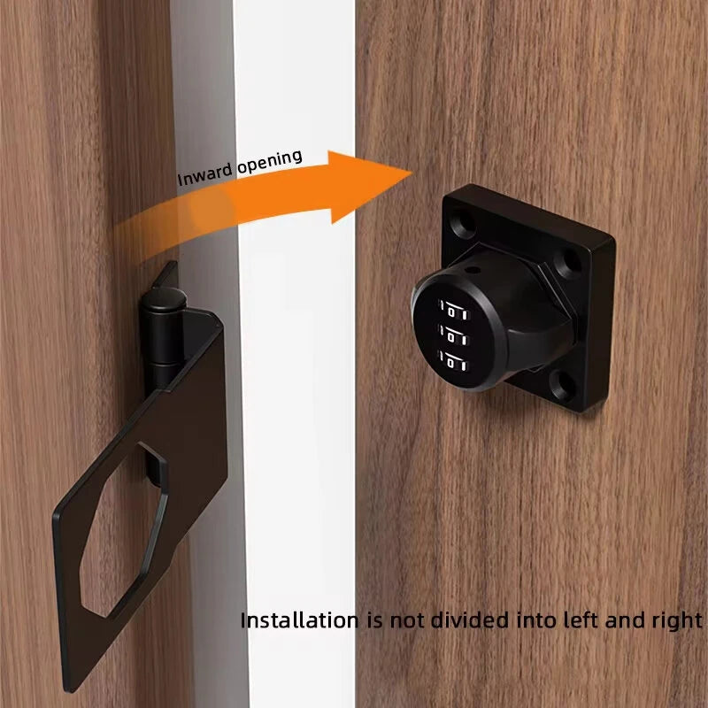 3-Digit Zinc Alloy Combination Cam Lock for Drawers, Cabinets, Refrigerators - Easy Install Security Lock