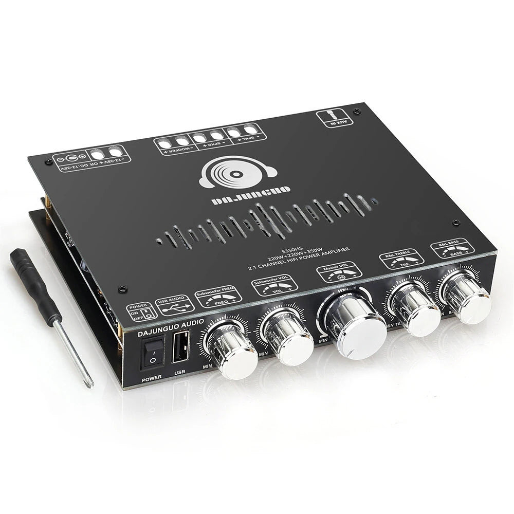 Bluetooth 5.1 High-Power Audio Amplifier - S350HS 2.1 Channel 790W Dual TPA3251 Subwoofer