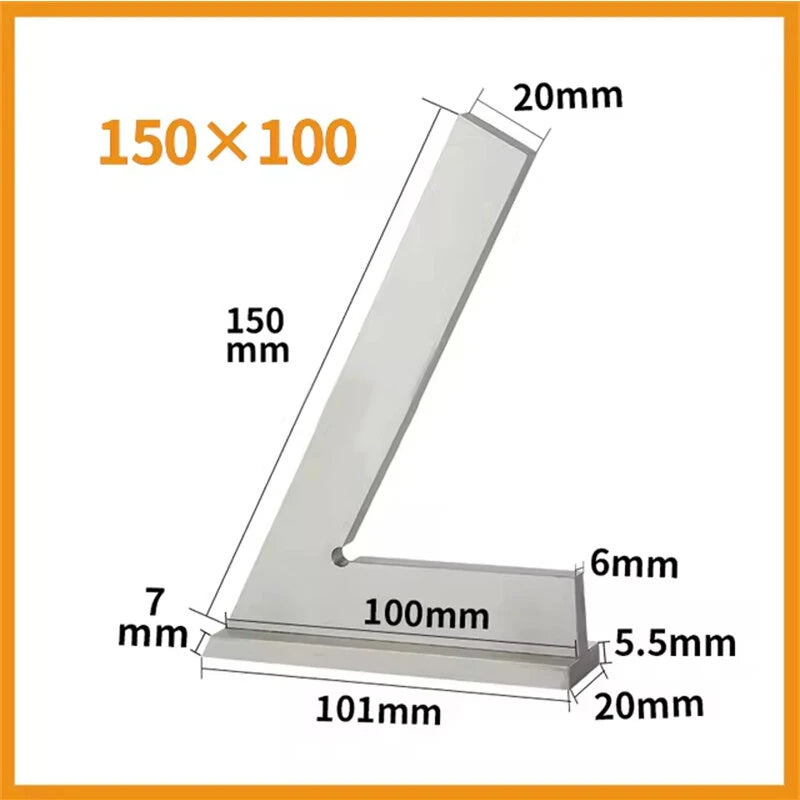 60° Angle Ruler with Seat - ETOPOO Machinist Carpenter Engineer Measuring Tool