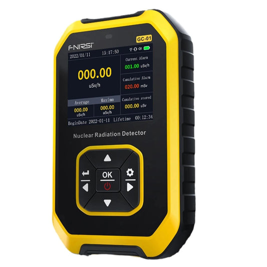 FNIRSI-GC01 Professional Geiger Counter: Nuclear Radiation & Food Tester with Personal Dose Alarm