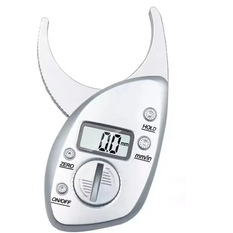 LCD Digital Body Fat Caliper - Accurate Skinfold Measurement Fitness Tool