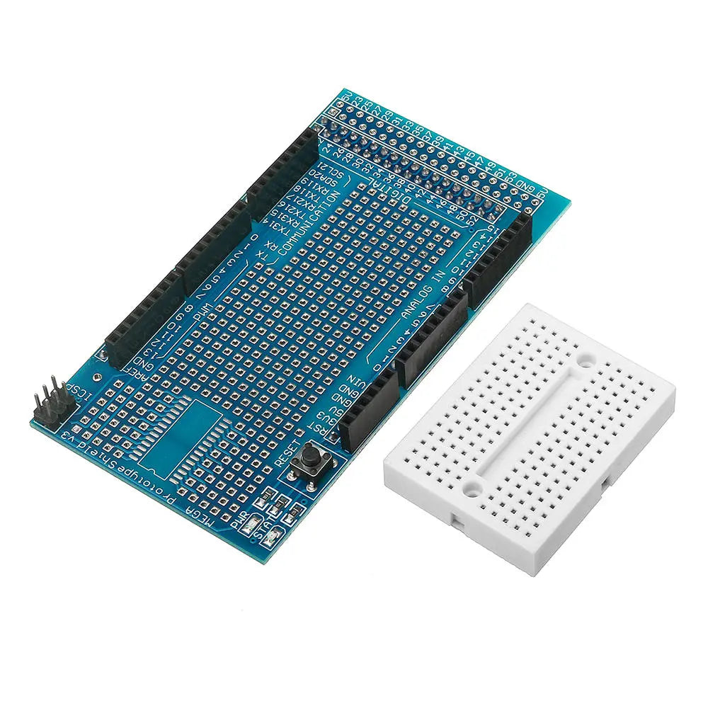 Mega2560/1280 Protoshield V3 Expansion Board Kit (3-Pack) with Breadboard