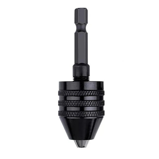 Keyless Drill Chuck Adapter 0.3-3.6mm Hex Shank for Impact Driver & Electric Motor