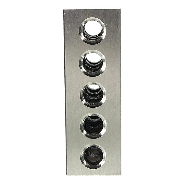 Machifit Precision Clamping Blocks - 2pcs 25x50x75mm, 23-Hole Parallel Pads, 0.005mm Accuracy