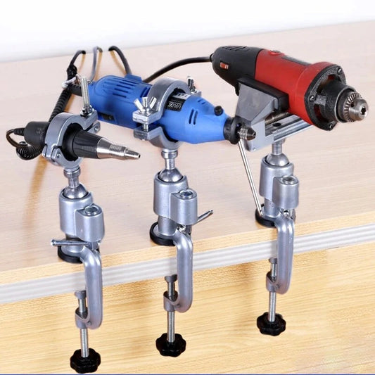 360° Rotating Table Vise Clamp for Rotary Tools - Multifunctional Bench Bracket Drill & Grinder Holder
