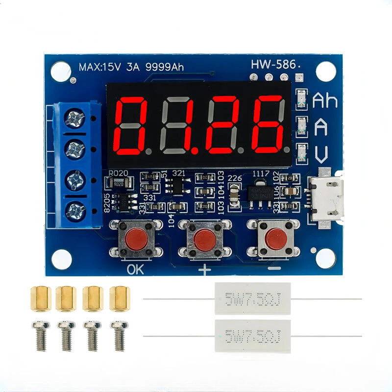 ZB2L3 LED Battery Tester for 18650 & Lead-acid: Digital Display, Accurate Capacity & Discharge Measurement