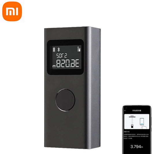 Xiaomi Mi Smart Laser Distance Meter - Black, Accurate Long-Range Measuring Tool with Bluetooth for Home & Construction