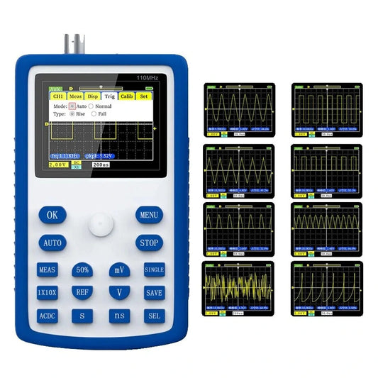 FNIRSI 1C15 Digital Oscilloscope, 110MHz Bandwidth, 500MS/s, Waveform Storage