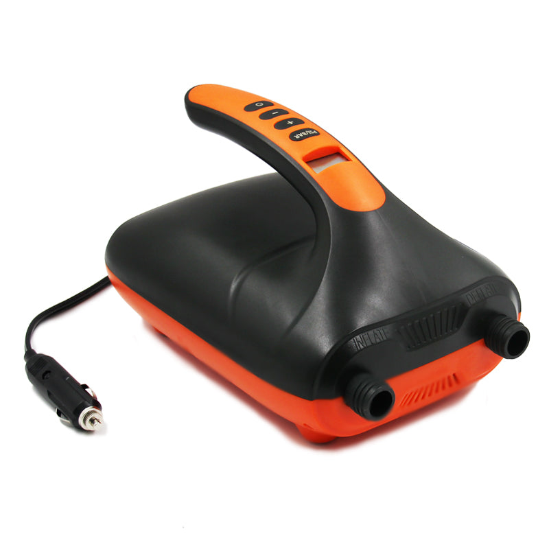 High-Pressure 20PSI Portable Electric Air Pump with 5 Nozzles for Inflatable Boats, Surfboards, and Paddleboards - Inflation & Deflation
