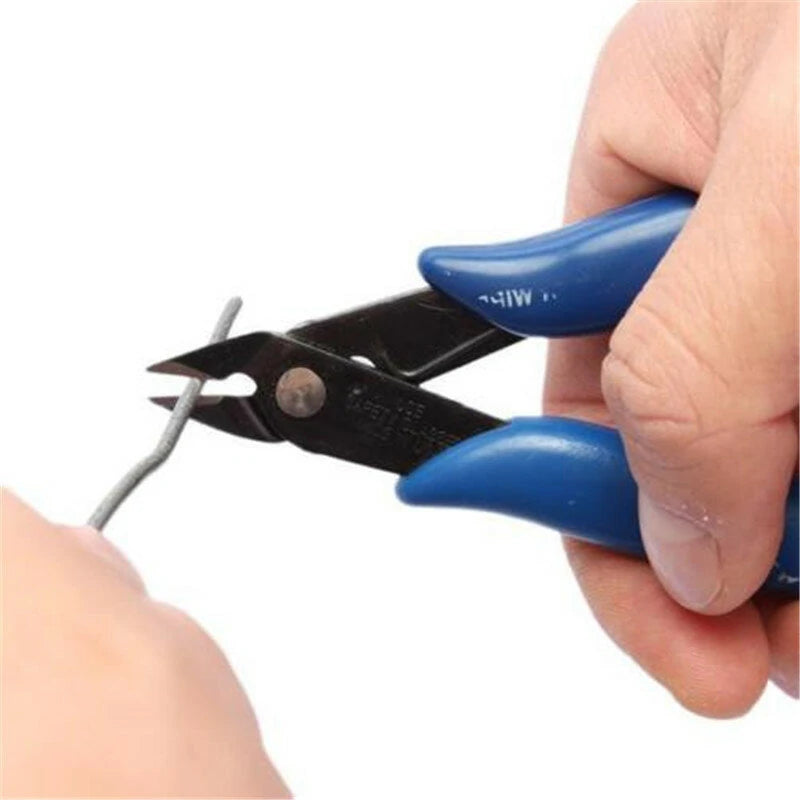 2PCS Precision Flush Wire Cutters - Electrical Cable Side Snips Pliers Tool