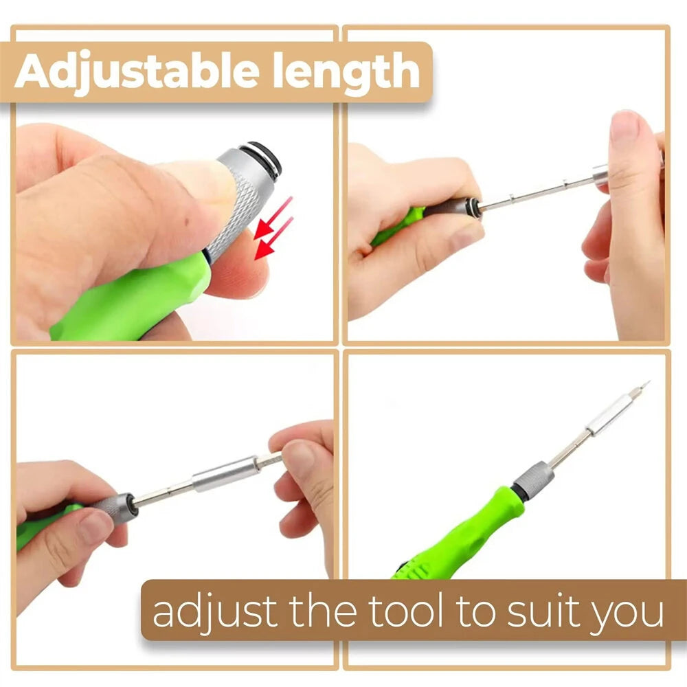 32-in-1 Magnetic Precision Screwdriver Set - Chrome Vanadium Steel for Phones, Laptops, Cameras & Watches with Convenient DIY Storage