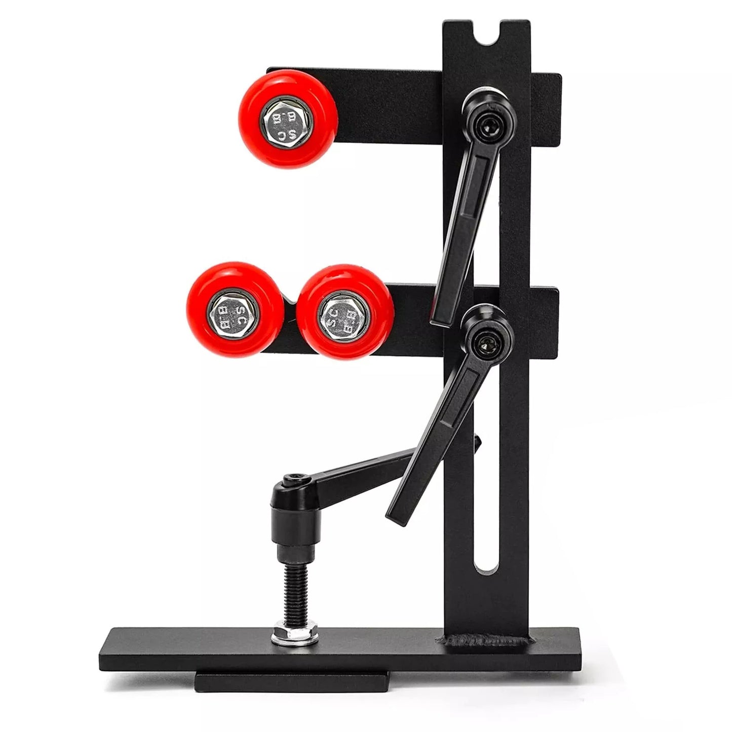 Cast Iron Wood Lathe Steady Rest with 3 Wheels - Woodturning Tool