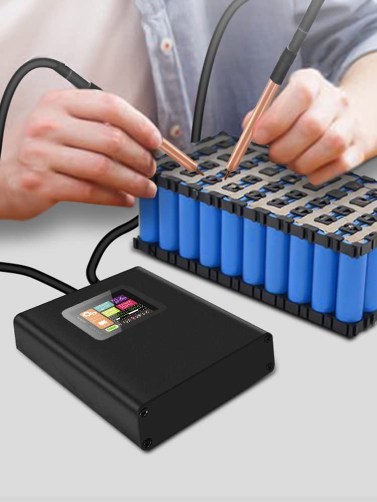 Mini Spot Welder Kit with Color LCD, 5000mAh Rechargeable Battery, 30 Adjustable Gears - Portable DIY Battery Welding Pen