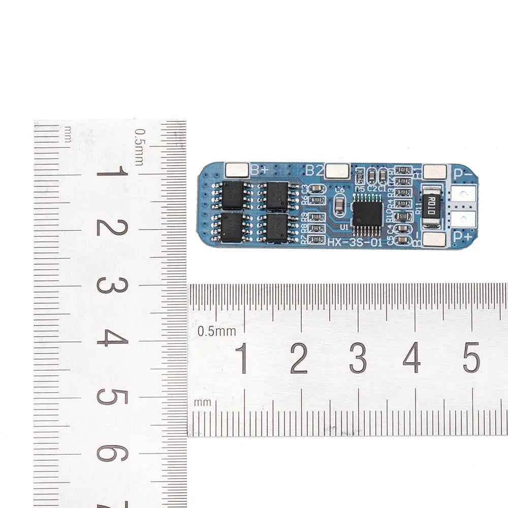 5-Pack 3S 12V 18650 10A BMS Li-ion Lithium Battery Protection Circuit Board (10.8V/11.1V/12.6V)