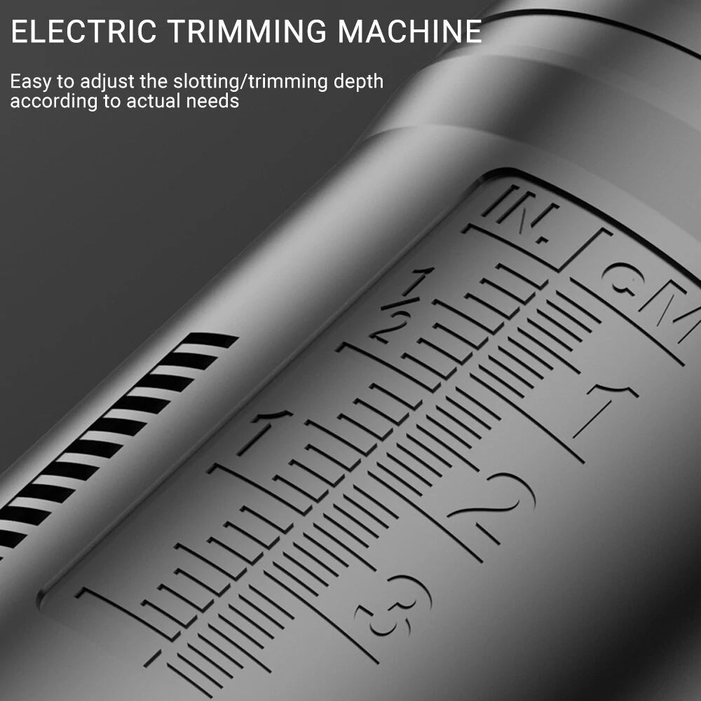 800W 6-35mm Electric Hand Trimmer Router, 6-Speed Adjustable, 33000RPM Copper Motor, Woodworking Milling Engraving Tool for Home DIY Trimming & Slotting