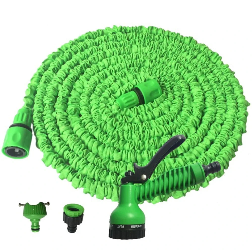 Expandable Garden Hose with 7-Function Nozzle, Lightweight & Retractable, 25FT-200FT