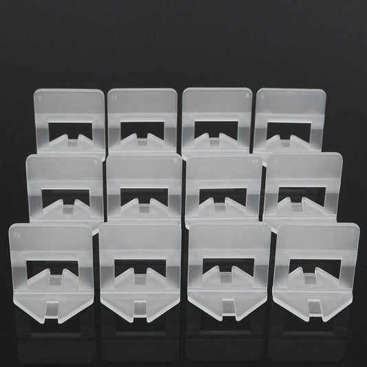 100Pcs 1.5mm White Tile Spacers Ceramic Plastic Clips for Tiling