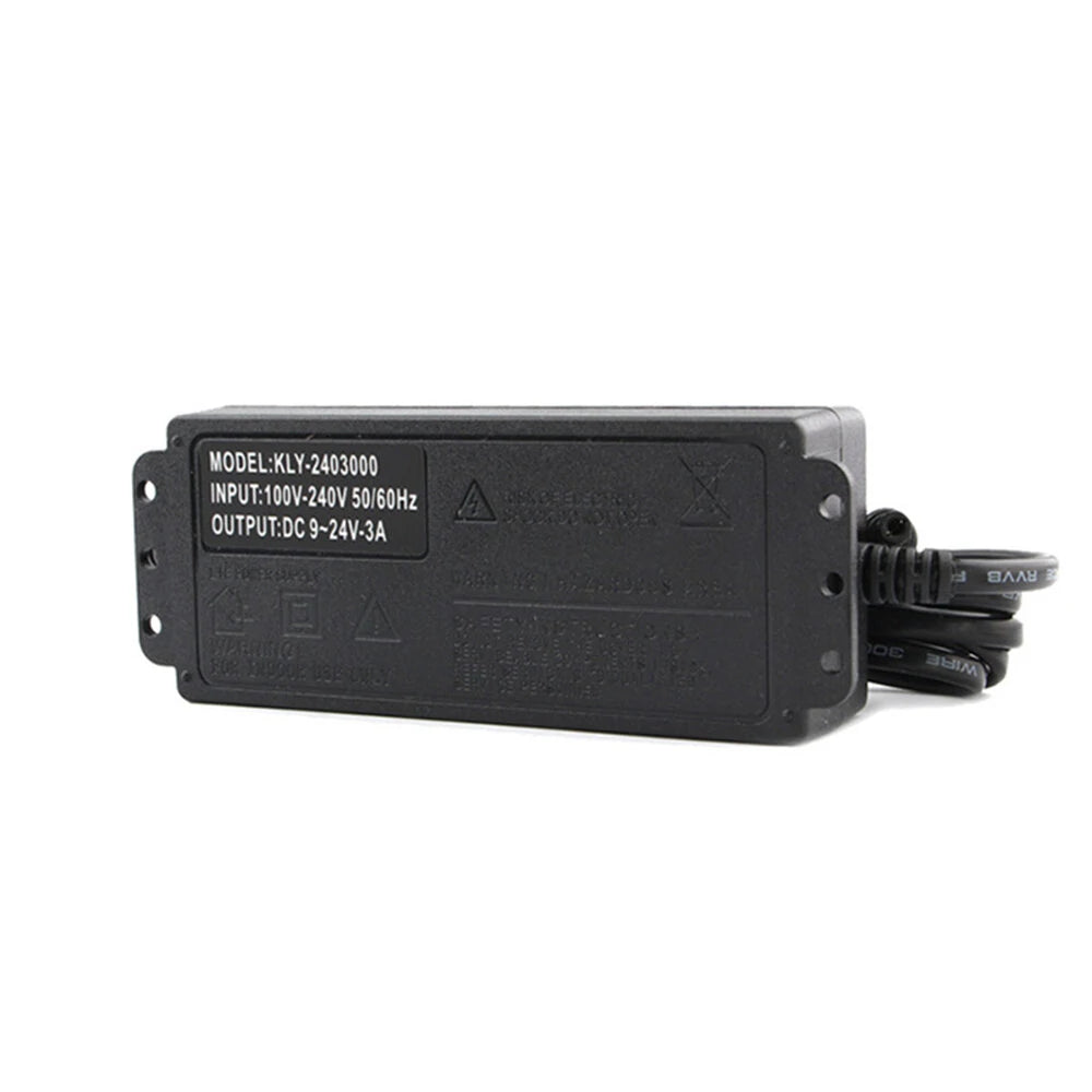 Excellway Universal Adjustable AC to DC Power Adapter 9V-24V 3A 72W