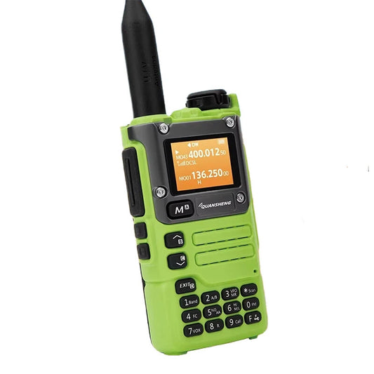 Quansheng UV-K6 5W Green Walkie Talkie Air Band FM VHF/UHF 50-600MHz Two-Way Radio