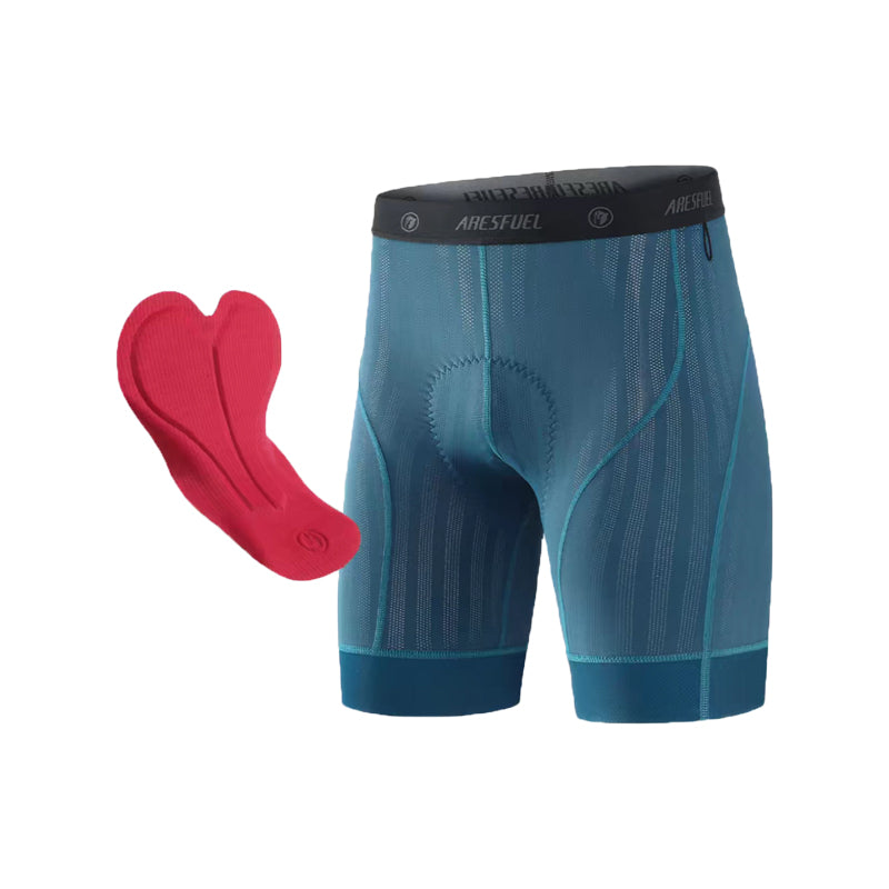 Mens Breathable Padded Bike Shorts - Lightweight Cycling Gear for Mountain Biking & Long-Distance Rides