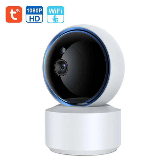 2MP Wireless PTZ Smart Security Camera - IR Night Vision, Motion Detection, Two-way Intercom, Remote Monitoring, Alarm, Indoor Surveillance