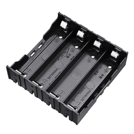 4-Slot 18650 Battery Holder Case (3-Pack) for 3.7V Li-ion Batteries with 8-Pin Connector