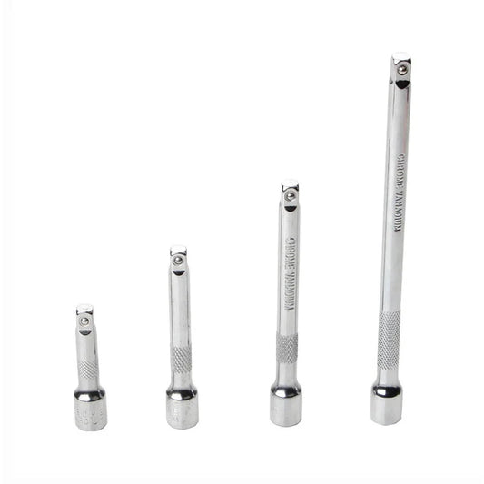 4PCS 1/4 Inch Extension Rod Set - Chrome Vanadium Steel, Quick Release Socket Wrench Tools (150mm, 100mm, 75mm, 50mm)