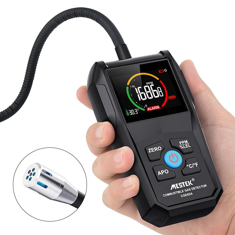 MESTEK CGD-02A Digital Gas Leak Detector & Air Quality Analyzer