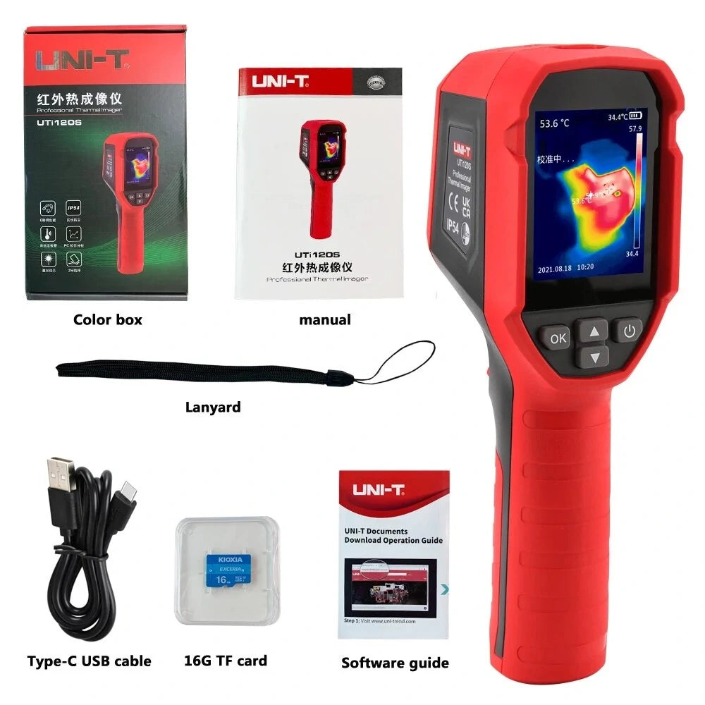 Handheld UNI-T UTi120S Infrared Thermal Imager 120x90, -20℃~400℃ Temperature Range for PCB Circuit & Industrial Testing