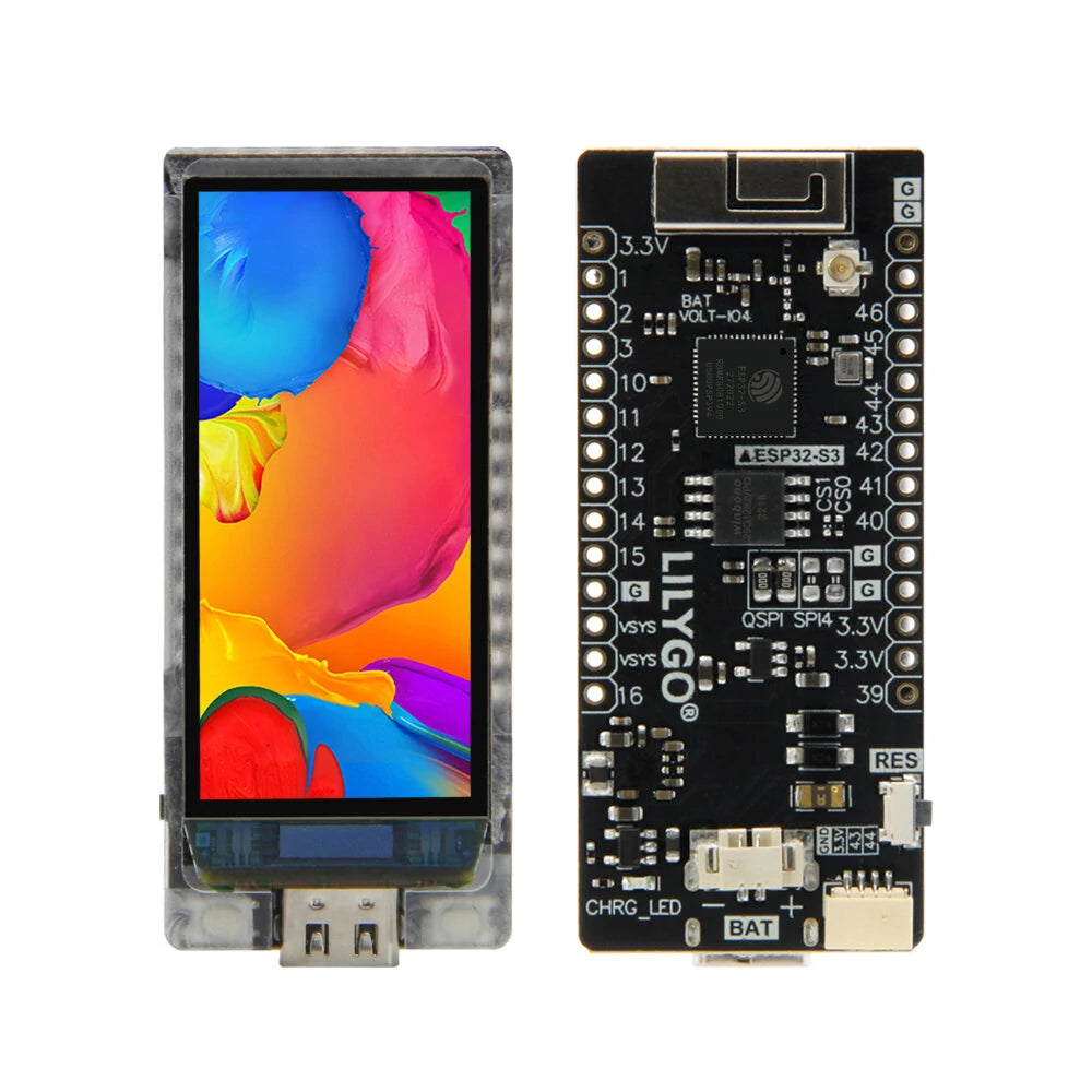 LILYGO® T-Display-S3 ESP32-S3 1.91 AMOLED Dev Board | WiFi Bluetooth 5.0 Module