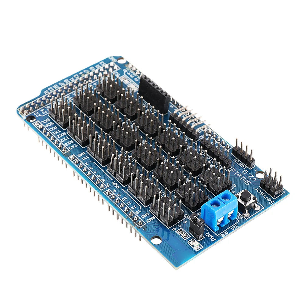 Geekcreit MEGA Sensor Shield V2.0 Expansion Board for ATMEGA 2560 R3 - Compatible with Official Arduino Boards