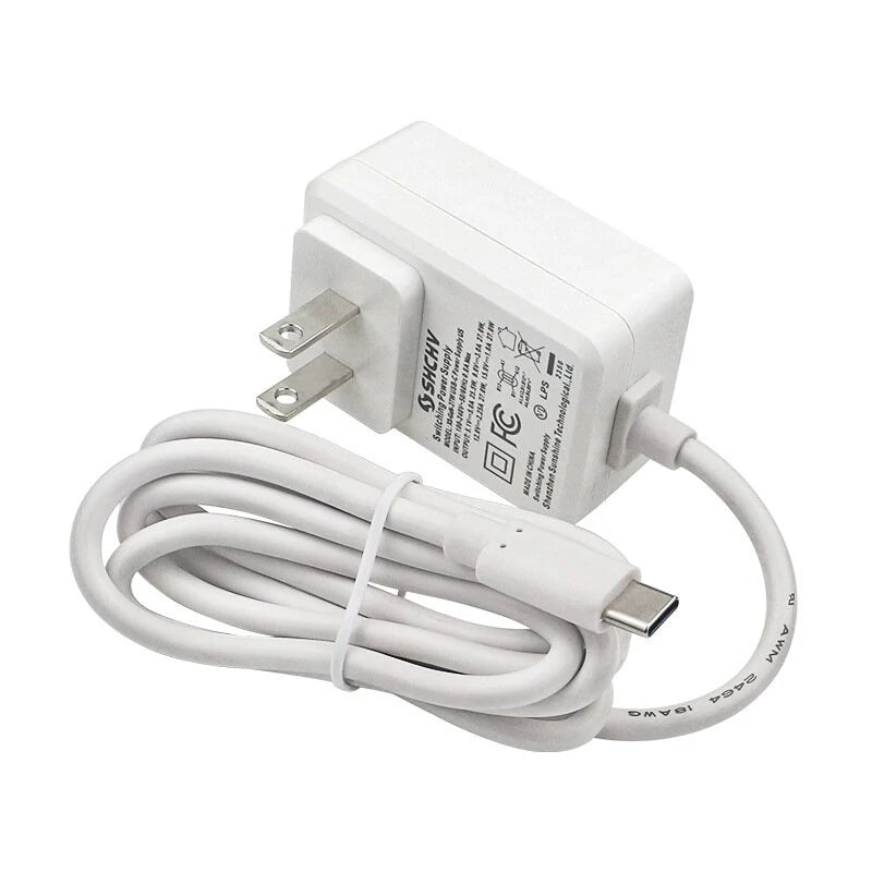 27W USB-C Charger for Raspberry Pi 5 - 5.1V 5A Power Supply with EU/US/UK Plug Adapter