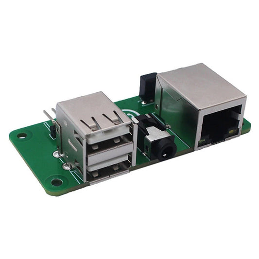 WalnutPi ZeroW Expansion Board: USB2.0*2, 100M RJ45, IR Receiver, 3.5mm Audio, UART, Power Output - Linux Compatible Single Board