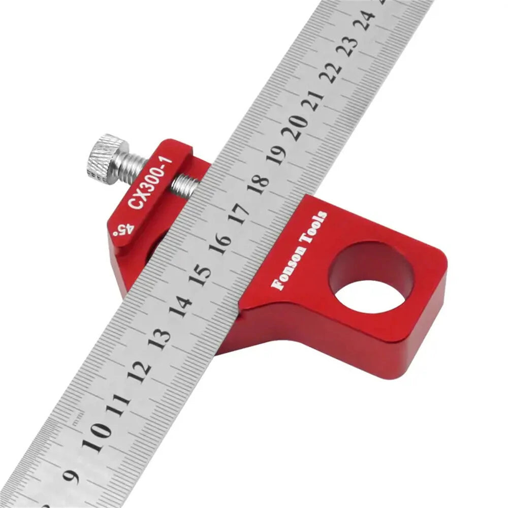 Precision Etched 0-300mm Combination Carpenter Square Ruler with 45/90 Degree Markings