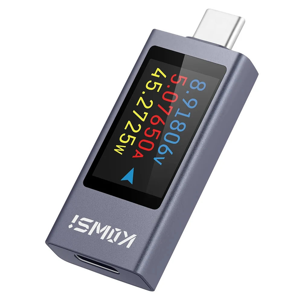 KWS-2303C Type-C Tester: DC 4-30A, 0-12A Multifunctional Digital Display, 1.06 TFT Screen, Voltage Current Power Meter