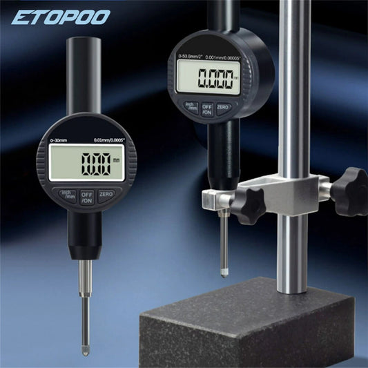 ETOPOO 50MM High Precision Digital Indicator - Reliable 3V Height & Depth Measurement Tool for Precision Tasks