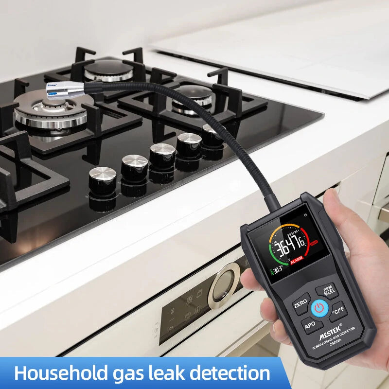 MESTEK CGD-02A Digital Gas Leak Detector & Air Quality Analyzer