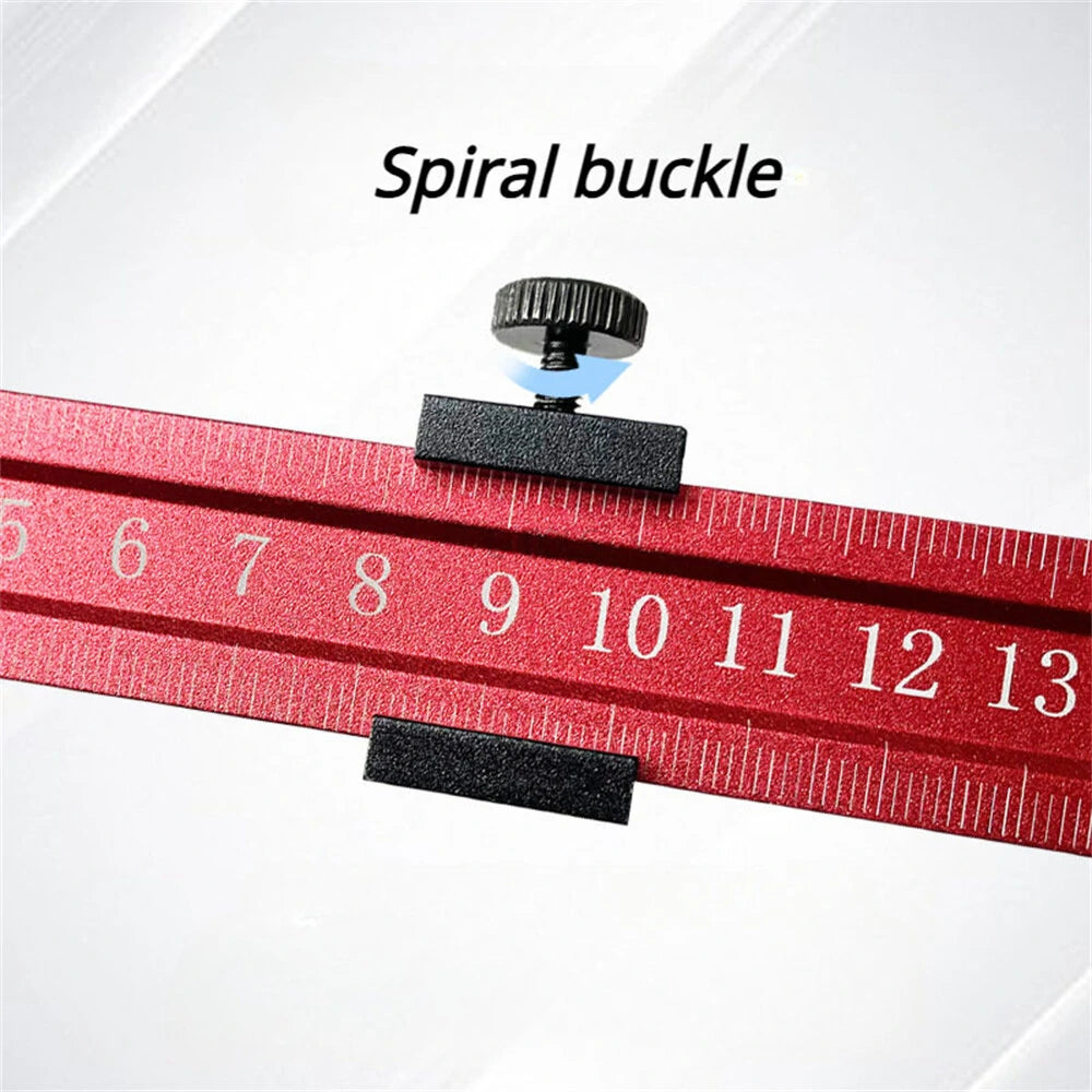 Multifunctional Aluminum Woodworking Positioning Block and Ruler Scale