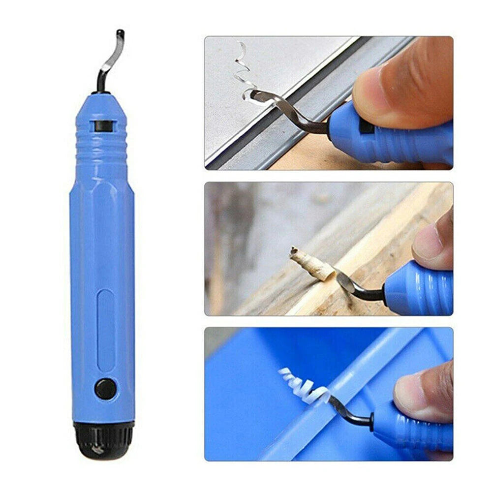 Multifunctional Deburring Tool Kit with 10 Extra Blades & Handle for Handicrafts, Sewing, Plastic