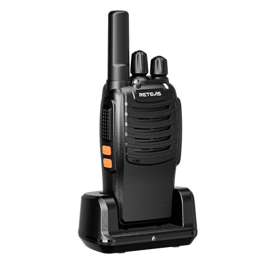 Retevis H777 Two-Way Radio, 16 Channel Long Range, Portable, Hands-Free, Rechargeable 1000mAh Battery, VOX, LED Flashlight Walkie Talkie