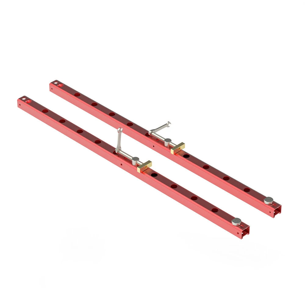 Aluminum Track Splicing Board with Quick Hold Down Clamp for Woodworking Bench