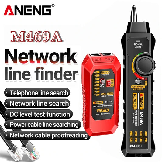 ANENG M469A Smart RJ45 RJ11 Network Cable Tester & Wire Tracker Tool