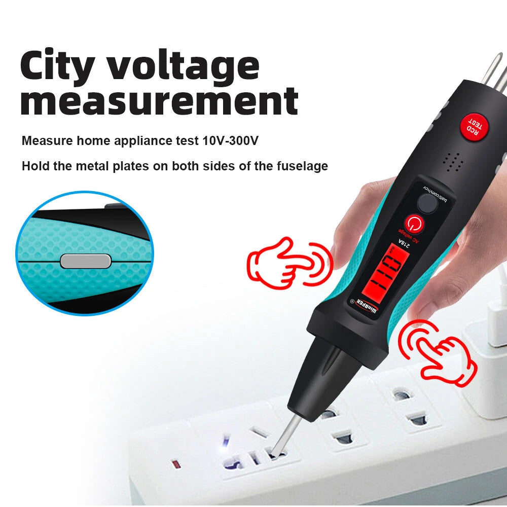 2-in-1 Intelligent Voltage Tester & Circuit Analyzer with Battery & City Voltage Measurement - HY-218A