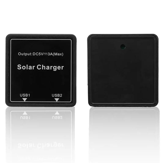 Solar Panel DIY Junction Box: 5-20V to 5V 3A Dual USB Regulator