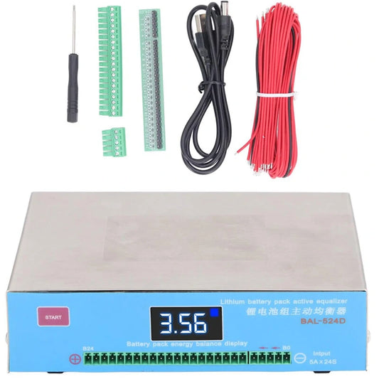 SUNKKO BAL-524D High-Efficiency Lithium Battery Pack Equalizer with Auto Balancing, LED Display, and Safety Protection