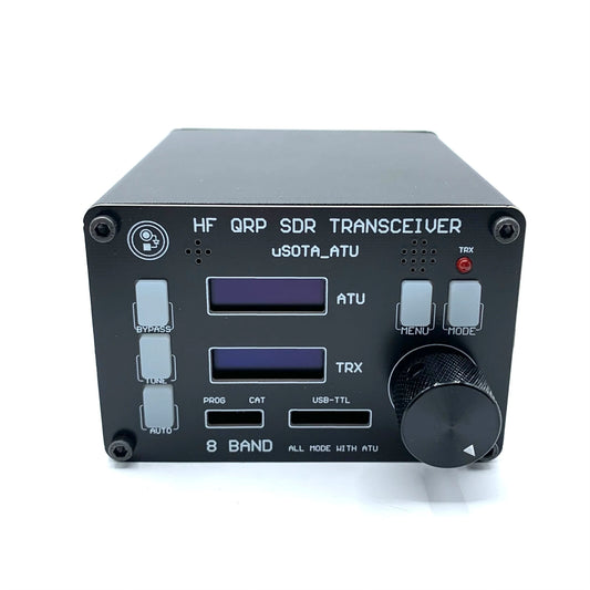 USDX SDR 8-Band HF All Mode QRP Ham Radio Transceiver with ATU-100 Tuner & Dual OLED Display